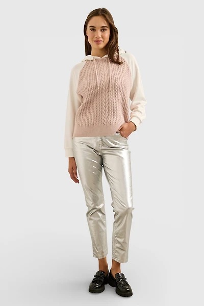 Urban straight metallic coated