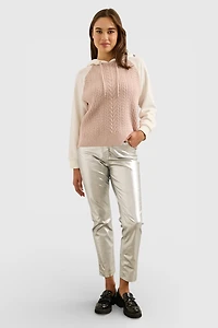 Urban straight metallic coated