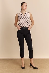 Back slit pants