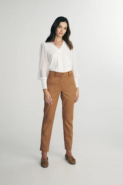 Pantalon en faux suède