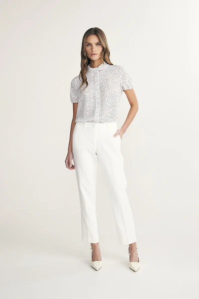 Pantalon droit écourté