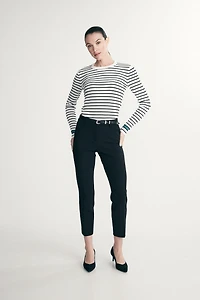 Pantalon droit écourté