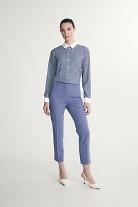 Straight cropped pants