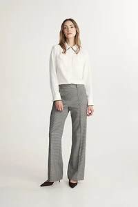 Stretch pants with elastic waist