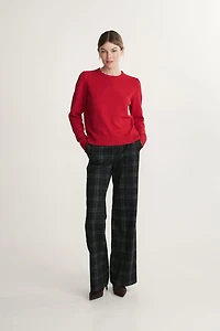 Modern pant with plaid