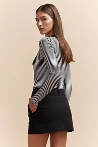 Mini jupe-short en ponte