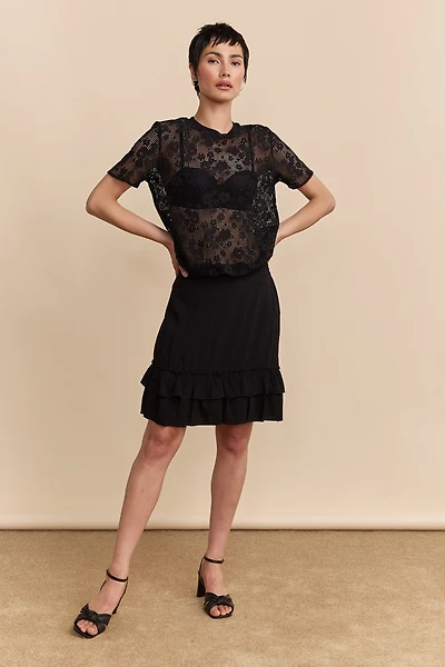 Skirt with frills