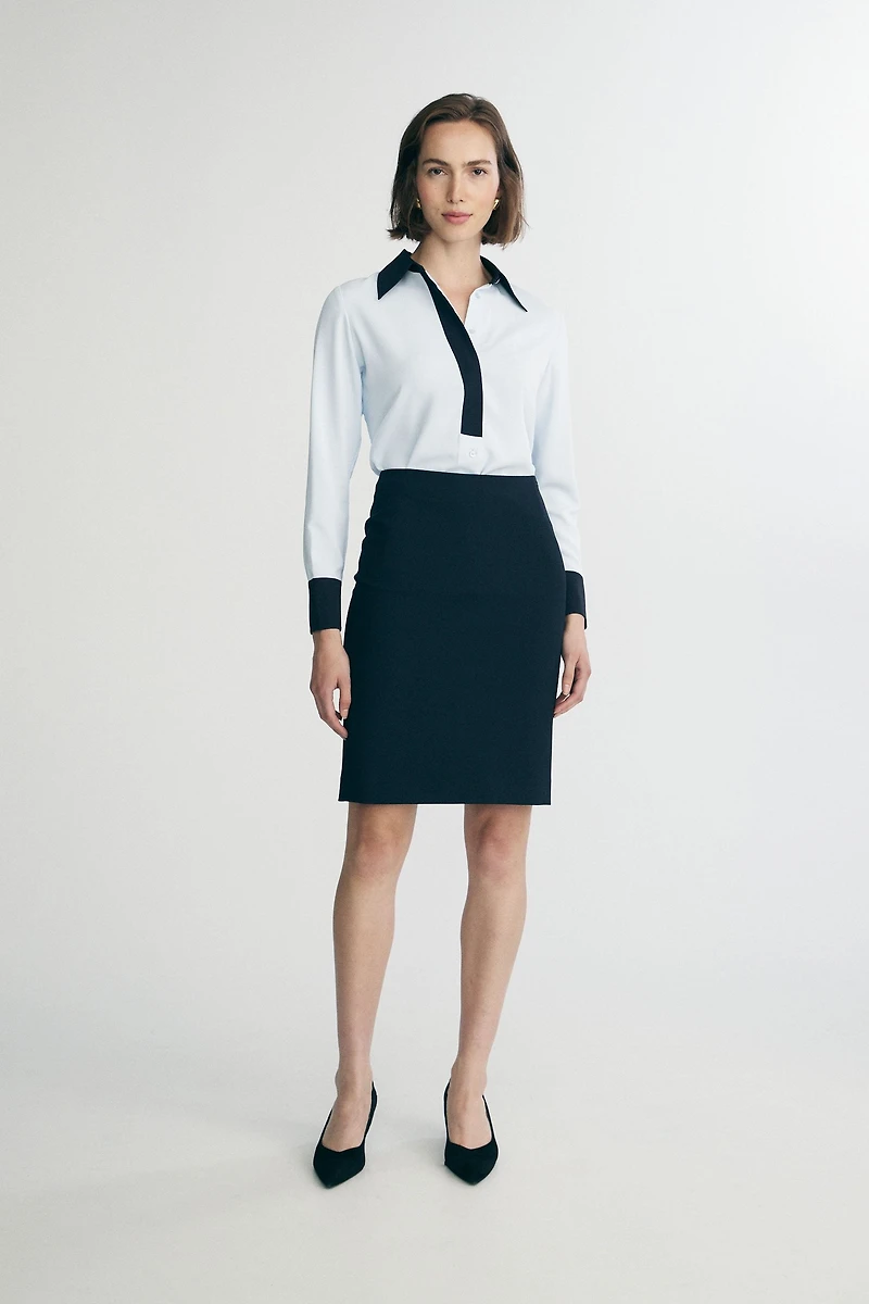 High waist pencil skirt
