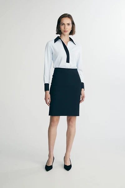High waist pencil skirt