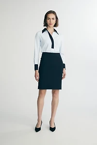 High waist pencil skirt