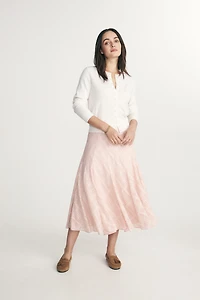 Jupe longue texturée