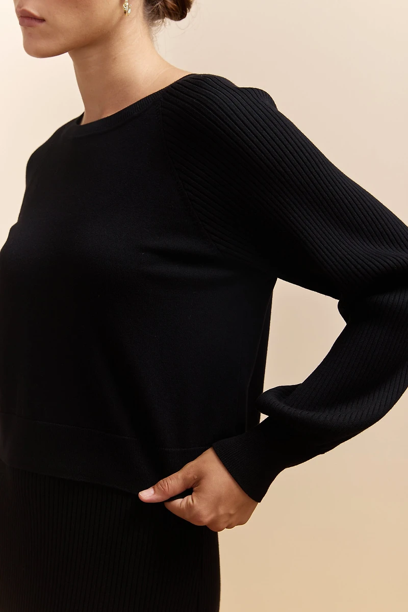 Robe en maille côtelée 2 1