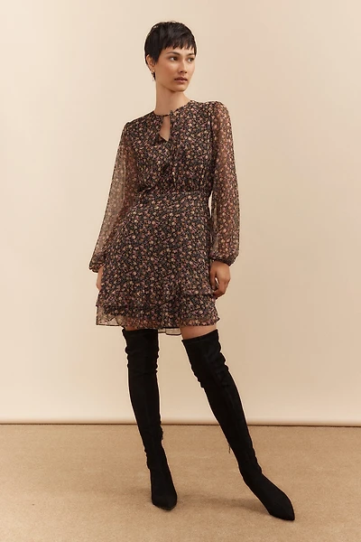 Robe fluide imprimé floral