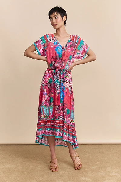 Bohemian floral printed dress
