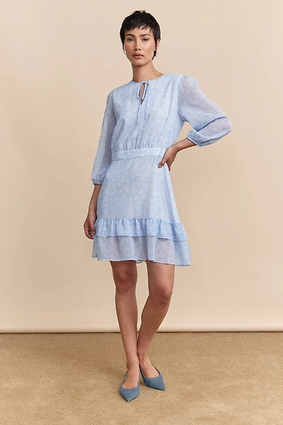 Puffy sleeve dress