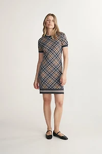 Plaid Knit Dress