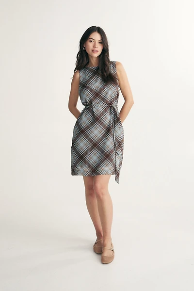 Plaid A line dress