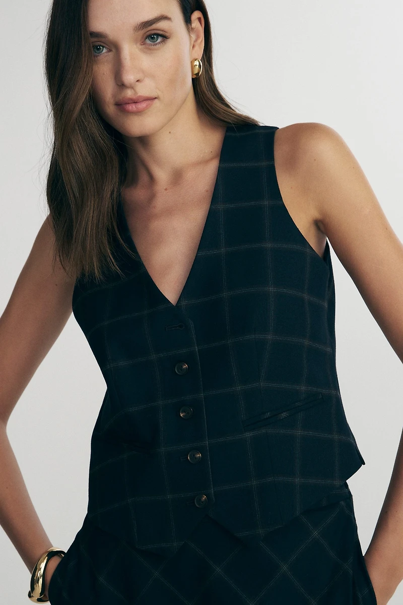 Veste à carreaux