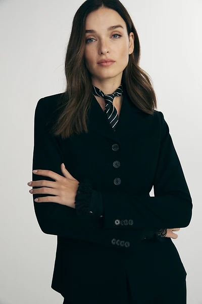 Long fitted jacket