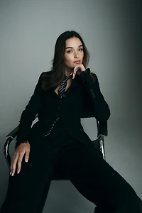 Long fitted jacket