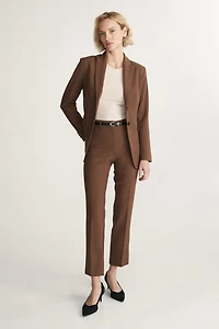 Semi-fitted 2 buttons basic blazer