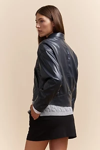 Perfecto ample en cuir végétalien