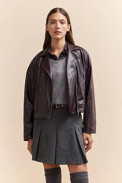 Perfecto ample en cuir végétalien