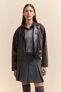 Perfecto ample en cuir végétalien