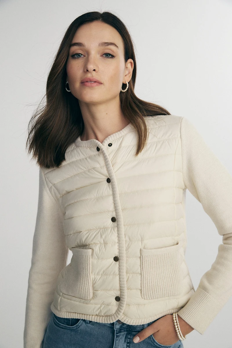 Blouson bi-matière