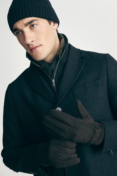 Gants en faux suède