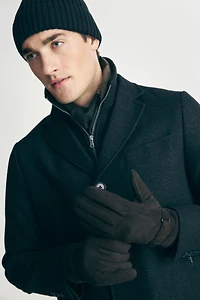 Gants en faux suède