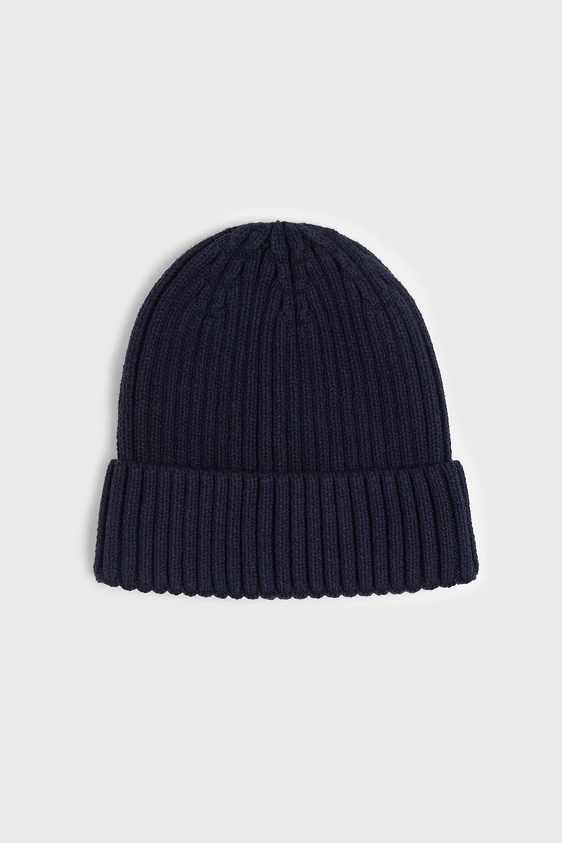 Tuque en tricot côtelé