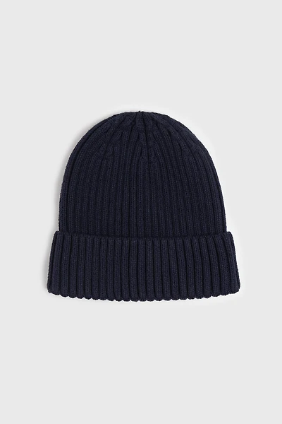 Tuque en tricot côtelé
