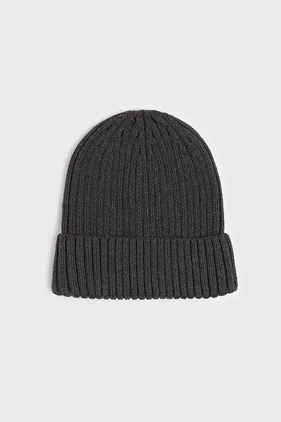 Rib knit beanie