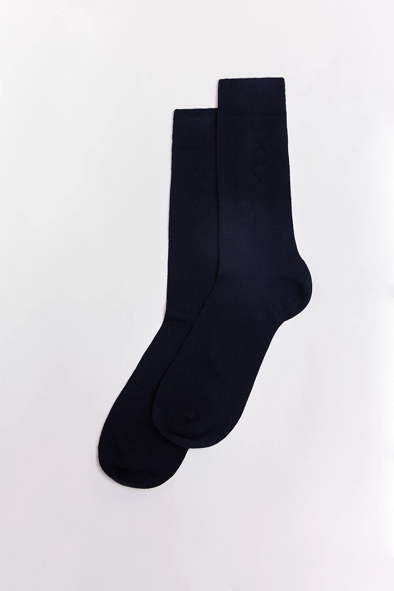Chaussettes à motif de losanges
