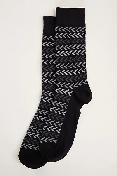 Chaussettes à motif chevron