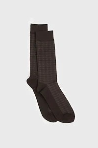 Chaussettes lignées avec pois