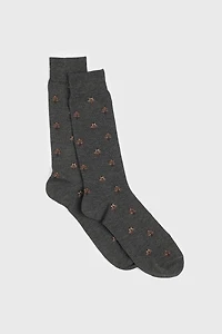 Mushroom pattern socks