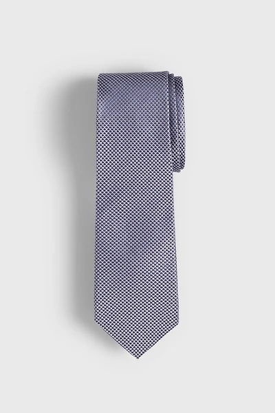 Chekered jacquard tie
