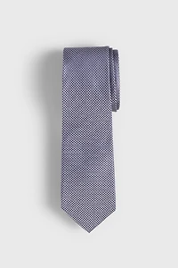 Chekered jacquard tie