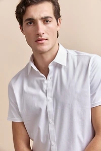 Chemise avec dos en jersey