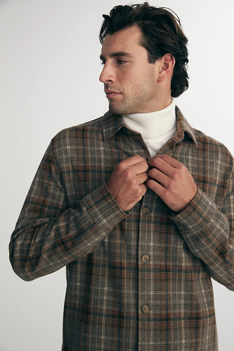 Plaid overshirt
