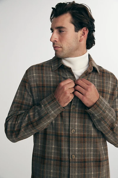 Plaid overshirt