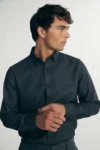 Flannel-effect shirt