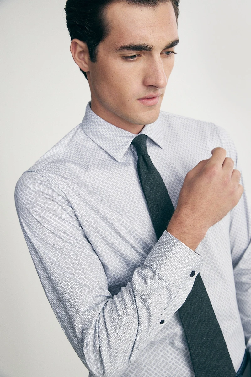 Chemise à micro motif