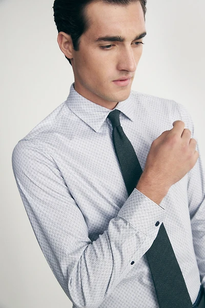 Chemise à micro motif