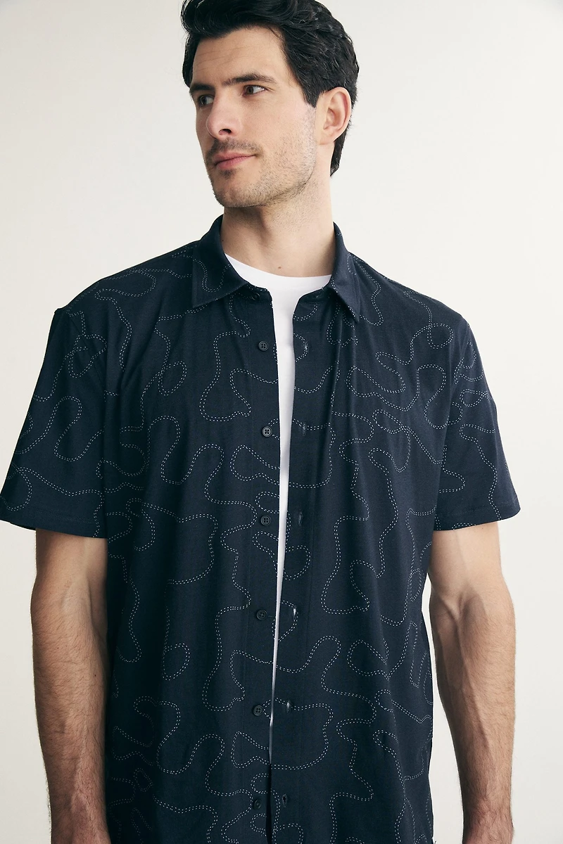 Printed jersey shirt