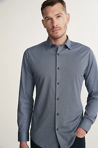 Chemise à imprimé micro motif