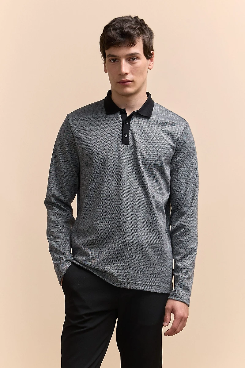 Herringbone polo