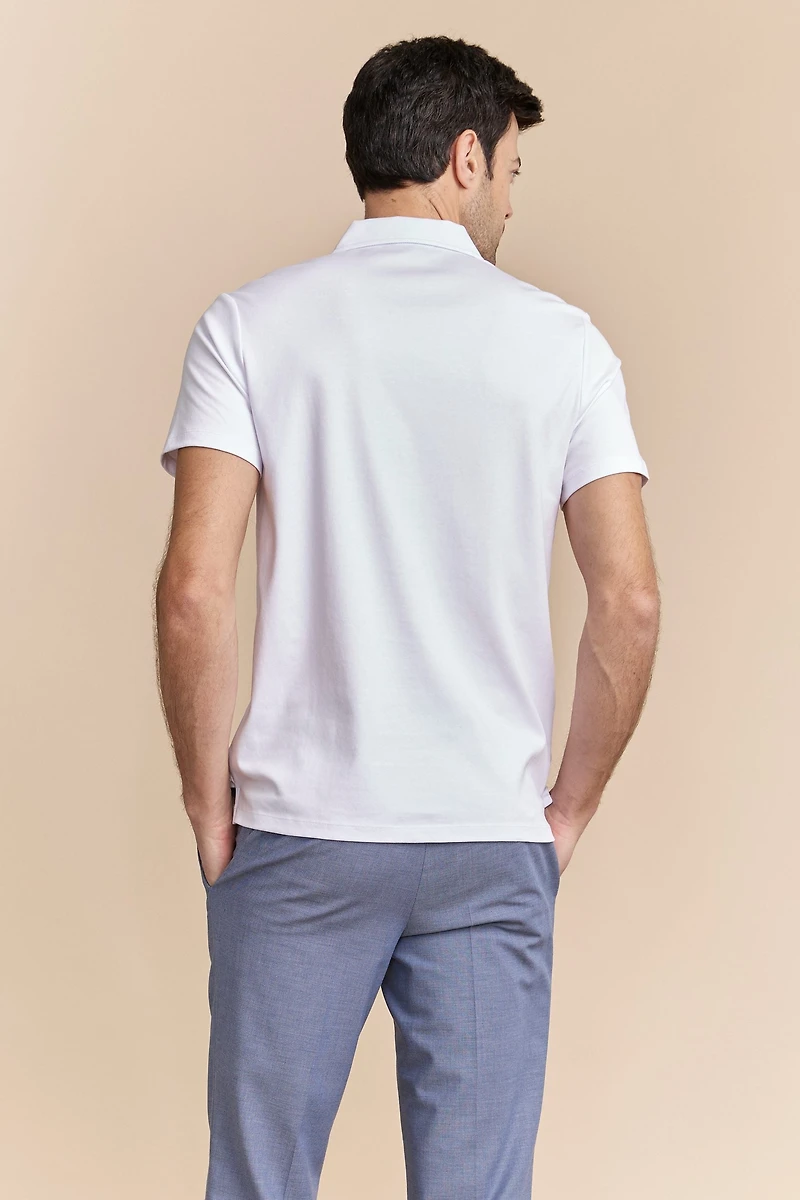 Pima cotton short sleeves polo